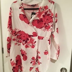 Floral print dress/long top
